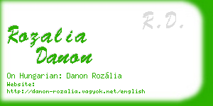 rozalia danon business card